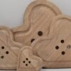 Sbottonati Cuore In Legno