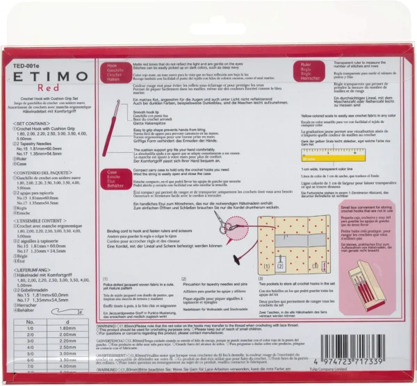 Set Uncinetti Tulip Etimo Red